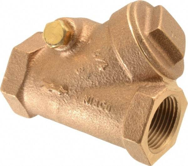 NIBCO - 3/4" Bronze Check Valve - Y-Pattern, FNPT x FNPT, 300 WOG - Benchmark Tooling