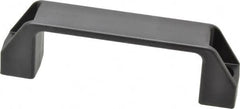 Elesa - 4.61" Center to Center, 1.02" Wide Handle, Black Matte Finish Plastic Pull Handle - 5.28" Long, 1.61" High - Benchmark Tooling