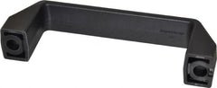 Elesa - 5.19" Center to Center, 1.06" Wide Handle, Black Matte Finish Plastic Pull Handle - 5.9" Long, 1.77" High - Benchmark Tooling