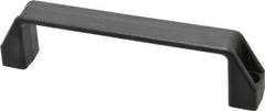 Elesa - 7.05" Center to Center, 1.1" Wide Handle, Black Matte Finish Plastic Pull Handle - 7.76" Long, 1.97" High - Benchmark Tooling