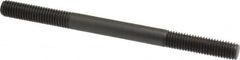 Jergens - M8x1.25 110mm OAL Equal Double Threaded Stud - Alloy Steel, Black Oxide Finish, 31mm Equal Thread Length, Metric - Benchmark Tooling