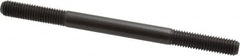 Jergens - M10x1.50 140mm OAL Equal Double Threaded Stud - Alloy Steel, Black Oxide Finish, 35mm Equal Thread Length, Metric - Benchmark Tooling