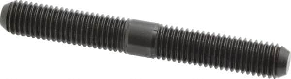 Jergens - M12x1.75 95mm OAL Equal Double Threaded Stud - Alloy Steel, Black Oxide Finish, 37mm Equal Thread Length, Metric - Benchmark Tooling