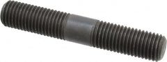 Jergens - M16x2.0 95mm OAL Equal Double Threaded Stud - Alloy Steel, Black Oxide Finish, 36mm Equal Thread Length, Metric - Benchmark Tooling