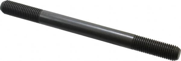 Jergens - M16x2.0 200mm OAL Equal Double Threaded Stud - Alloy Steel, Black Oxide Finish, 47mm Equal Thread Length, Metric - Benchmark Tooling