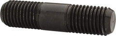 Jergens - M20x2.5 80mm OAL Equal Double Threaded Stud - Alloy Steel, Black Oxide Finish, 29mm Equal Thread Length, Metric - Benchmark Tooling