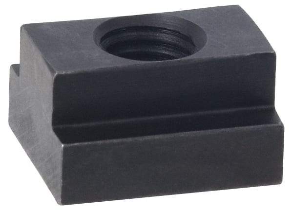 Jergens - M12x1.75 Blind Tapped T Slot Nut - 14mm Slot Width, 22 x 9mm Base Width x Height, 29 x 16mm OAL x Height - Benchmark Tooling