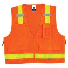 8250ZHG S/M ORANGE SURVEYORS VEST - Benchmark Tooling