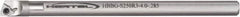 Hertel - 0.26" Min Bore Diam, 6" OAL, 3/16" Shank Diam, HBBG Indexable Boring Bar - 1-7/8" Max Bore Depth, WPGT Insert, Screw Holding Method - Benchmark Tooling