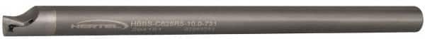 Hertel - 0.731" Min Bore Diam, 10" OAL, 5/8" Shank Diam, HBBS Indexable Boring Bar - 8" Max Bore Depth, TD.., TP.. Insert, Screw Holding Method - Benchmark Tooling