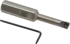 Hertel - 0.285" Min Bore Diam, 2-3/4" OAL, 1/2" Shank Diam, HBBC Indexable Boring Bar - 1-1/4" Max Bore Depth, CD.. Insert, Screw Holding Method - Benchmark Tooling