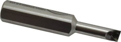 Hertel - 0.438" Min Bore Diam, 4" OAL, 3/4" Shank Diam, HBBQ Indexable Boring Bar - 1-1/2" Max Bore Depth, TPC.. Insert, Screw Holding Method - Benchmark Tooling