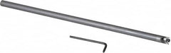 Hertel - 0.438" Min Bore Diam, 10" OAL, 3/8" Shank Diam, HBBQ Indexable Boring Bar - 3-3/4" Max Bore Depth, TPC.. Insert, Screw Holding Method - Benchmark Tooling