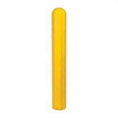 Eagle - 7-7/8" Wide x 7-7/8" Deep x 56" High, 6" Bumper Post Sleeve - Yellow, High Density Polyethylene, 8 Lb, Ribbed Surface - Benchmark Tooling