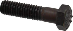 Fairlane - Serrated Tooth, 3/8-16, 1-1/2" Shank Length, 1-1/8" Thread Length, Black Oxide Finish, Hex Head, Adjustable Positioning Gripper - 1/2" Pad Diam, 9/16" Hex, 9/32" Head Height, Fine Tooth Grade - Benchmark Tooling