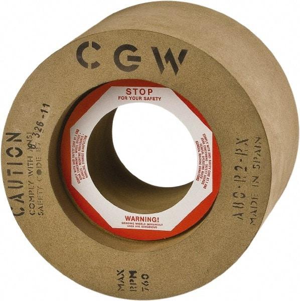 Camel Grinding Wheels - 1" Wide x 12" Diam, Type 1 Feed Wheel - 5" Hole Size, 80 Grit, Hardness R - Benchmark Tooling