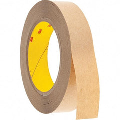 3M - 1" x 36 Yd Acrylic Adhesive Double Sided Tape - 4 mil Thick, Clear, Polyester Film Liner - Benchmark Tooling