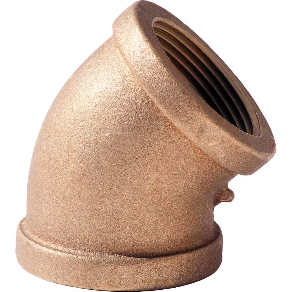Merit Brass - Brass & Chrome Pipe Fittings Type: 45 Degree Elbow Fitting Size: 1 - Benchmark Tooling