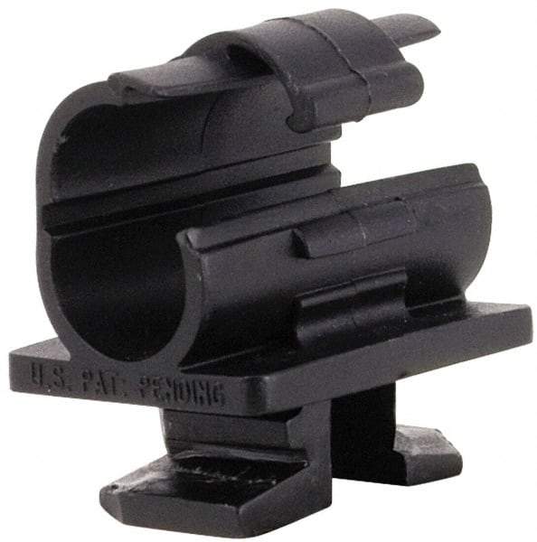 ZSI - 7/8" Tube Diam, Cushion Clamp - Black, 175 Lb Capacity, Polyamide - Benchmark Tooling