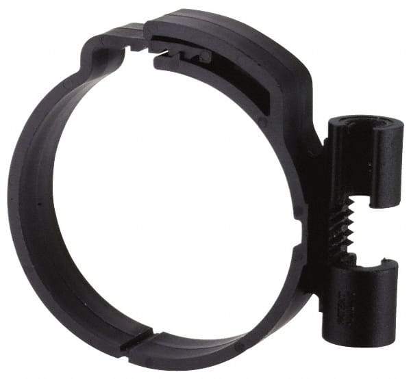 ZSI - 3/8" Rod, 1-1/2" Tube Diam, Cushion Clamp - Black, 150 Lb Capacity, Polyamide - Benchmark Tooling