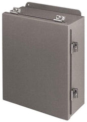 Cooper B-Line - Steel Standard Enclosure Hinge Flat Cover - NEMA 4, 12, 13, 12" Wide x 12" High x 6" Deep, Rainproof & Watertight - Benchmark Tooling