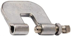 Cooper B-Line - 3/4" Max Flange Thickness, 3/8" Rod Steel C-Clamp with Locknut - 300 Lb Capacity, ASTM A1011 Carbon Steel - Benchmark Tooling