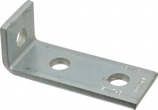 Cooper B-Line - Zinc Plated Carbon Steel 90° Strut Fitting - 1/2" Bolt, 3 Holes, Used with Cooper B Line Channel & Strut (All Sizes Except B62 & B72) - Benchmark Tooling