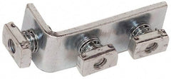 Cooper B-Line - Zinc Plated Carbon Steel 90° Preassembled Strut Fitting - 1/2" Bolt, 3 Holes, Used with Cooper B Line Channel & Strut (All Sizes Except B62 & B72) - Benchmark Tooling