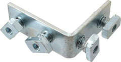 Cooper B-Line - Zinc Plated Carbon Steel 90° Preassembled Strut Fitting - 1/2" Bolt, 4 Holes, Used with Cooper B Line Channel & Strut (All Sizes Except B62 & B72) - Benchmark Tooling