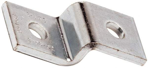 Cooper B-Line - Zinc Plated Carbon Steel Z Strut Fitting - 1/2" Bolt, 2 Holes, Used with Cooper B Line Channel & Strut (All Sizes Except B62 & B72) - Benchmark Tooling