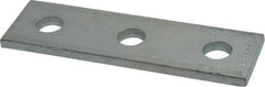 Cooper B-Line - Zinc Plated Carbon Steel Flat Splice Strut Fitting - 1/2" Bolt, 3 Holes, Used with Cooper B Line Channel & Strut (All Sizes Except B62 & B72) - Benchmark Tooling