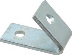 Cooper B-Line - Zinc Plated Carbon Steel 45° Closed Angle Strut Fitting - 1/2" Bolt, 2 Holes, Used with Cooper B Line Channel & Strut (All Sizes Except B62 & B72) - Benchmark Tooling