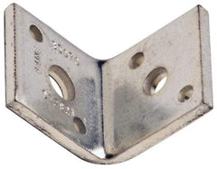 Cooper B-Line - 1/2 or 3/8" Rod, Zinc Plated Carbon Steel Reversible Angle Clip Reversible Angle Strut Clip - 500 Lb Capacity, 2 Holes, Used with Rod To Beam Or Wall Bracket - Benchmark Tooling