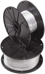 Cooper B-Line - 500' Long, 3/32" Diam, Steel Wire Rope - 184 Lb Breaking Strength, 7 x 7 Strand - Benchmark Tooling