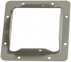 Cooper B-Line - 4 Inch Wide x 4 Inch High, Rectangular Raceway Flange - Gray, For Use with Lay In Wireways, Type 1 Screw Cover Wireway - Benchmark Tooling