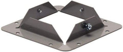 Cooper B-Line - 6 Inch Wide x 6 Inch High, Rectangular Raceway Flange - Gray, For Use with Lay In Wireways, Type 1 Screw Cover Wireway - Benchmark Tooling