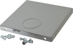 Cooper B-Line - 6 Inch Wide x 6 Inch High, Rectangular Raceway Fitting - Gray, For Use with Lay In Wireways, Type 1 Screw Cover Wireway - Benchmark Tooling