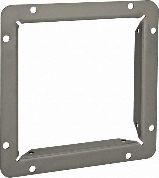 Cooper B-Line - 6 Inch Wide x 6 Inch High, Rectangular Raceway Flange - Gray, For Use with Lay In Wireways, Type 1 Screw Cover Wireway - Benchmark Tooling