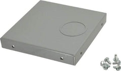 Cooper B-Line - 6 Inch Wide x 6 Inch High, Rectangular Raceway Fitting - Gray, For Use with Lay In Wireways, Type 1 Screw Cover Wireway - Benchmark Tooling