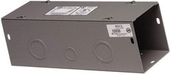 Cooper B-Line - 6" High x 152mm Wide x 48" Long, Screw Mount Solid Wall Wire Duct - Gray, 15 (Bottom) & 15 (Top) Knockouts, Screw Cover, Steel - Benchmark Tooling