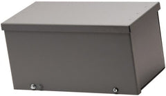 Cooper B-Line - 6" High x 152mm Wide x 72" Long, Screw Mount Solid Wall Wire Duct - Gray, 23 (Bottom) & 23 (Top) Knockouts, Screw Cover, Steel - Benchmark Tooling