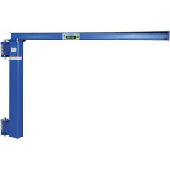 Vestil - 300 Lb Load Capacity, Steel Jib Crane - 8' Span - Benchmark Tooling