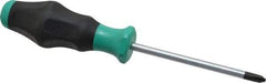 Wera - #2, 8-1/4" OAL, Standard Phillips Screwdriver - 4" Blade Length, Round Shank, Ergonomic Handle - Benchmark Tooling
