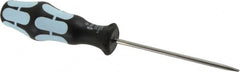 Wera - 4mm Blade Width, 198mm OAL Stainless Steel Slotted Screwdriver - 100mm Blade Length, Round Shank, Ergonomic Handle - Benchmark Tooling