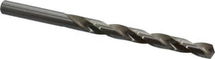 Cleveland - Letter M 135° High Speed Steel Jobber Drill - Bright Finish, Right Hand Cut, Spiral Flute, Straight Shank, 4-3/8" OAL, Split Point - Benchmark Tooling