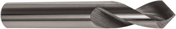 Precision Twist Drill - 3/8" Body Diam, 90°, 3" OAL, Solid Carbide Spotting Drill - Benchmark Tooling