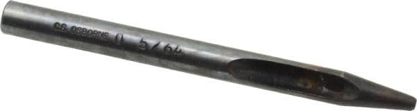 Made in USA - 5/64" Hollow Punch - 4" OAL, Steel - Benchmark Tooling