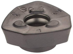 Iscar - FF WOMT09T320 Grade IC908 Carbide Milling Insert - TiAlN Finish, 0.1575" Thick, 18mm Inscribed Circle, 2mm Corner Radius - Benchmark Tooling