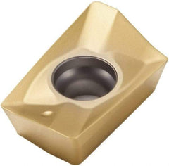 Seco - XOMX180624 M10 Grade F40M Carbide Milling Insert - TiAlN/TiN Finish, 1/4" Thick, 3/32" Corner Radius - Benchmark Tooling