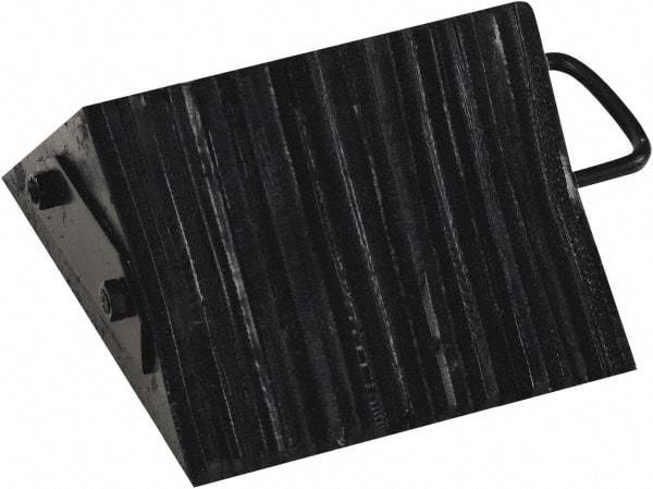 Vestil - 10" Wide x 5-1/2" High x 10" Deep, Rubber Wheel Chock - Benchmark Tooling